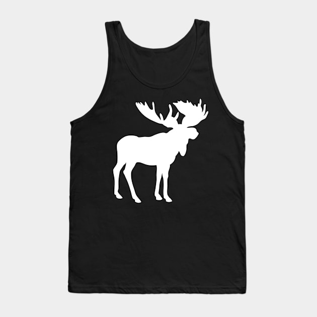 Moose Silhouette Tank Top by ShirtyLife
